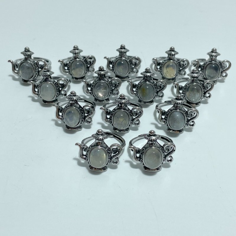 Labradorite Ring Aladdin and the Magic Lamp Shape Wholesale - Wholesale Crystals