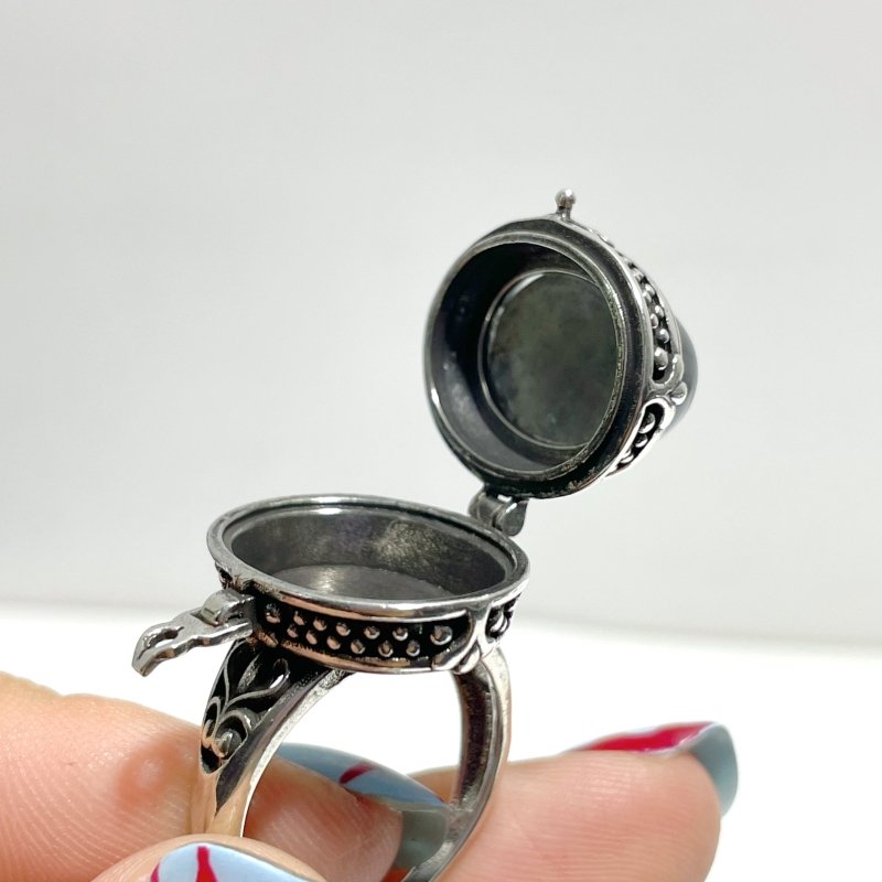 Labradorite Rings With Compartment Wholesale - Wholesale Crystals