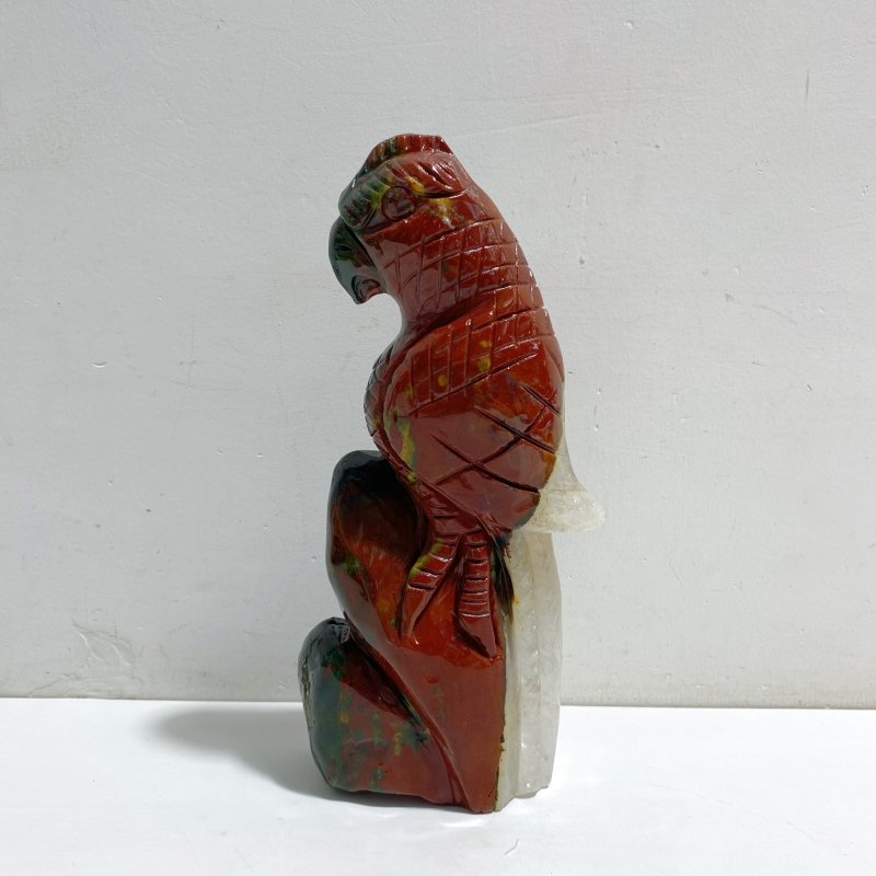 Large Ocean Jasper Parrot Carving -Wholesale Crystals