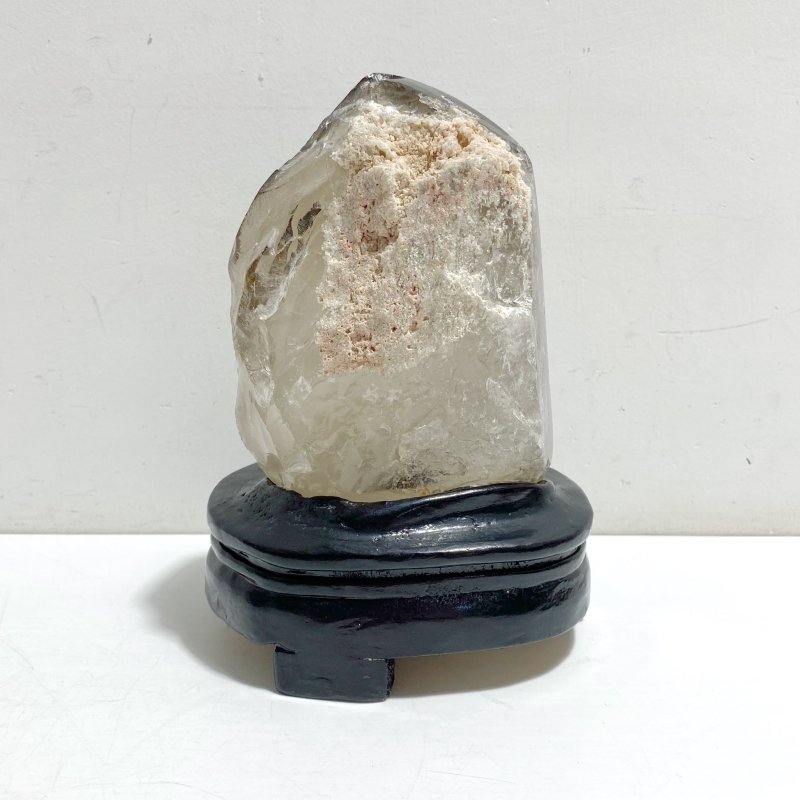 Large Smoky Quartz Garden Quartz Point With Stand With Rainbow - Wholesale Crystals