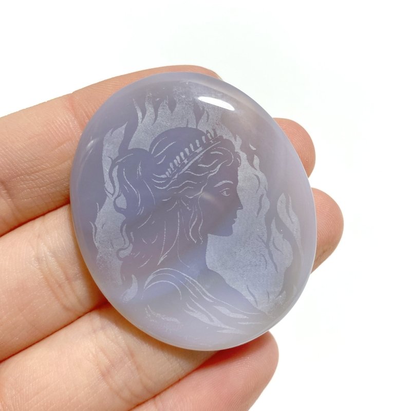 Laser Printing Silver Twelve Olympians Agate Stone DIY Accessories Wholesale - Wholesale Crystals