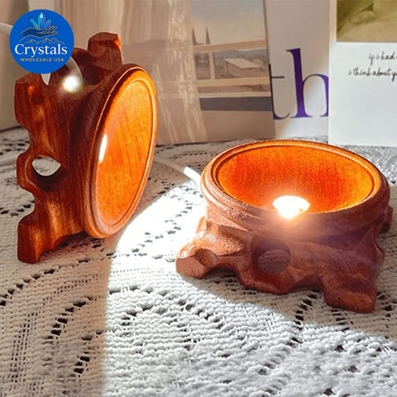 LED Wooden Crystal Stands 2 - Wholesale Crystals