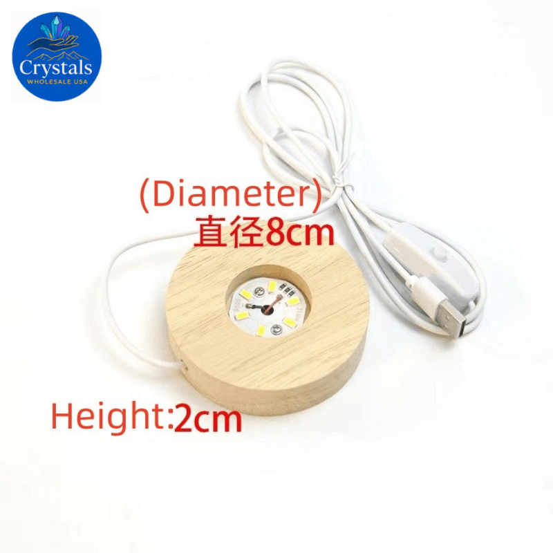 LED Wooden Crystal Stands - Wholesale Crystals