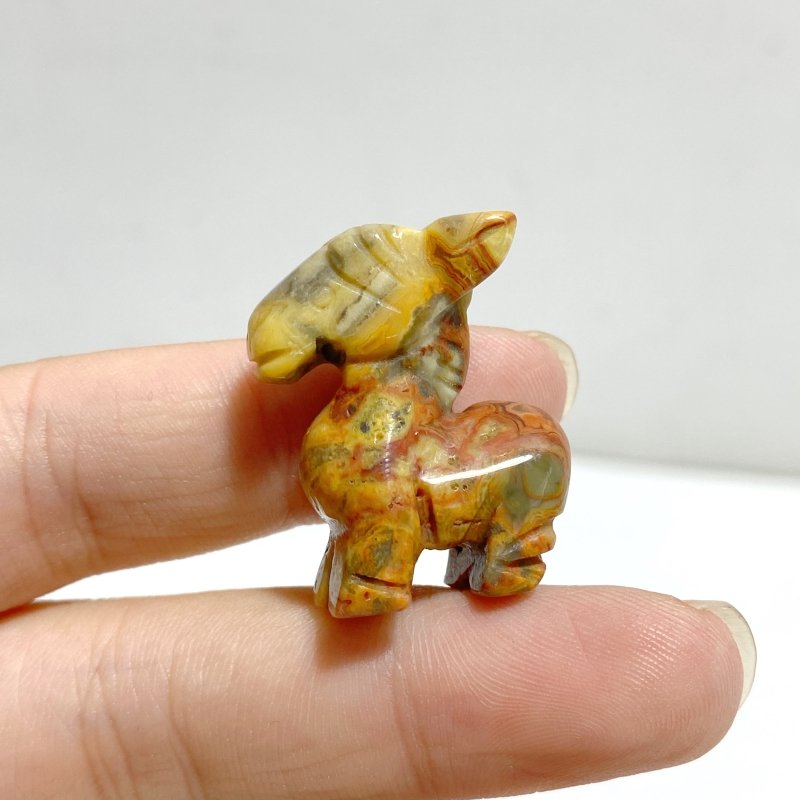Mini Crazy Agate Ocean Jasper Sheep Carving Wholesale -Wholesale Crystals
