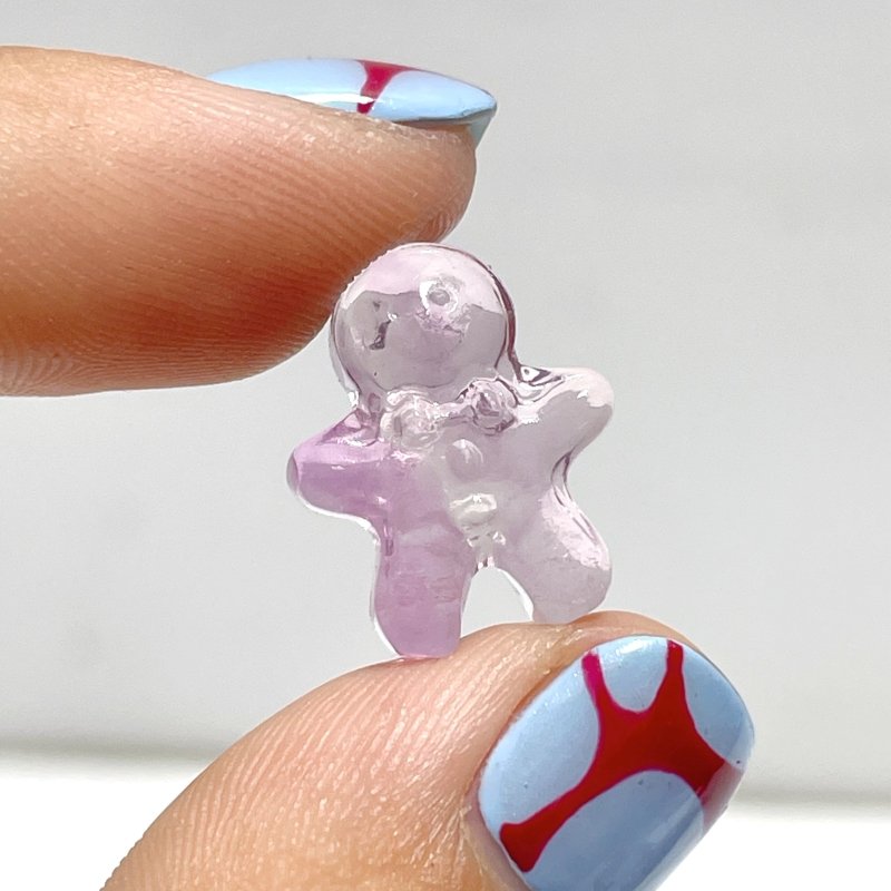 Mini Fluorite Gingerbread Man Carving Wholesale - Wholesale Crystals