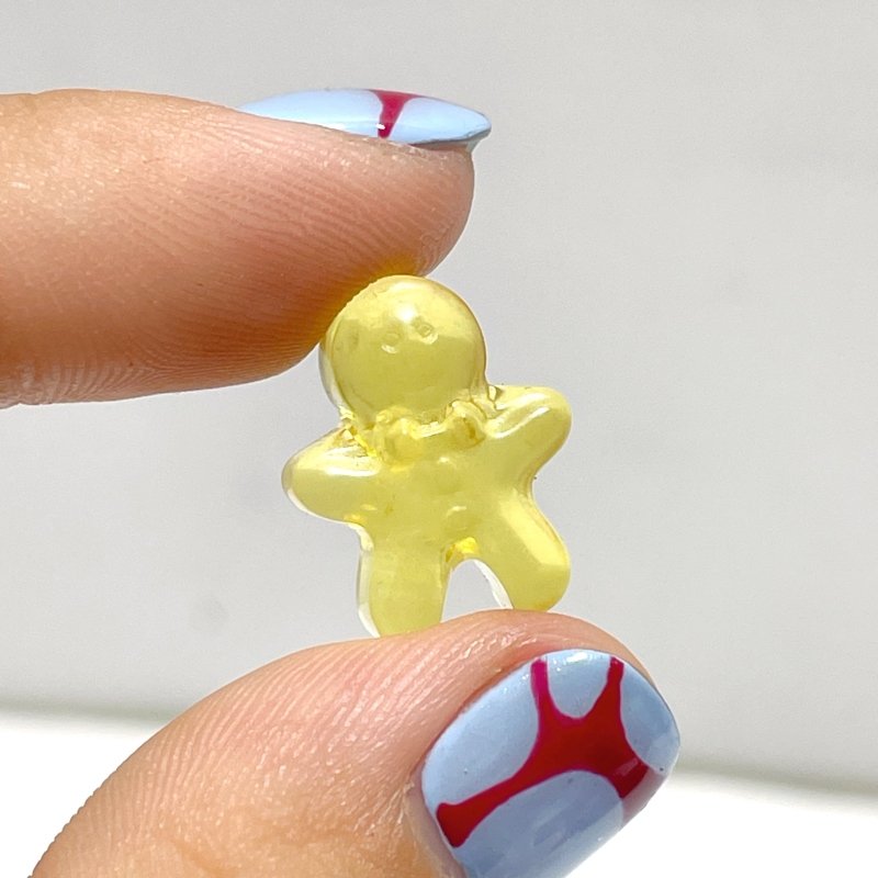 Mini Fluorite Gingerbread Man Carving Wholesale - Wholesale Crystals