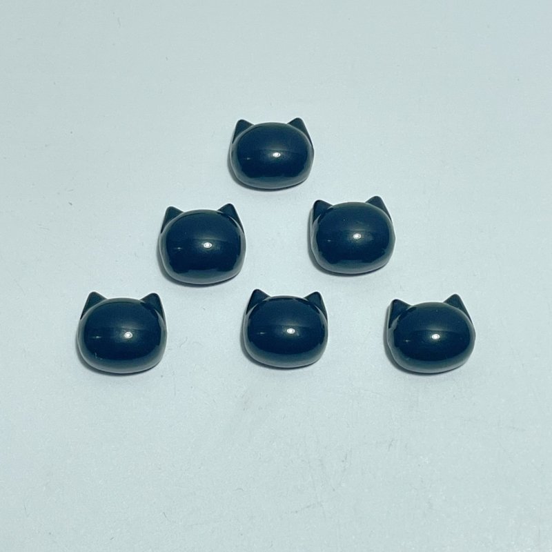 Mini Obsidian Cat Head Shape Wholesale - Wholesale Crystals