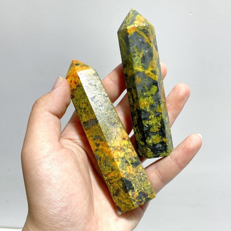 Natural Realgar Stone Points Wholesale - Wholesale Crystals