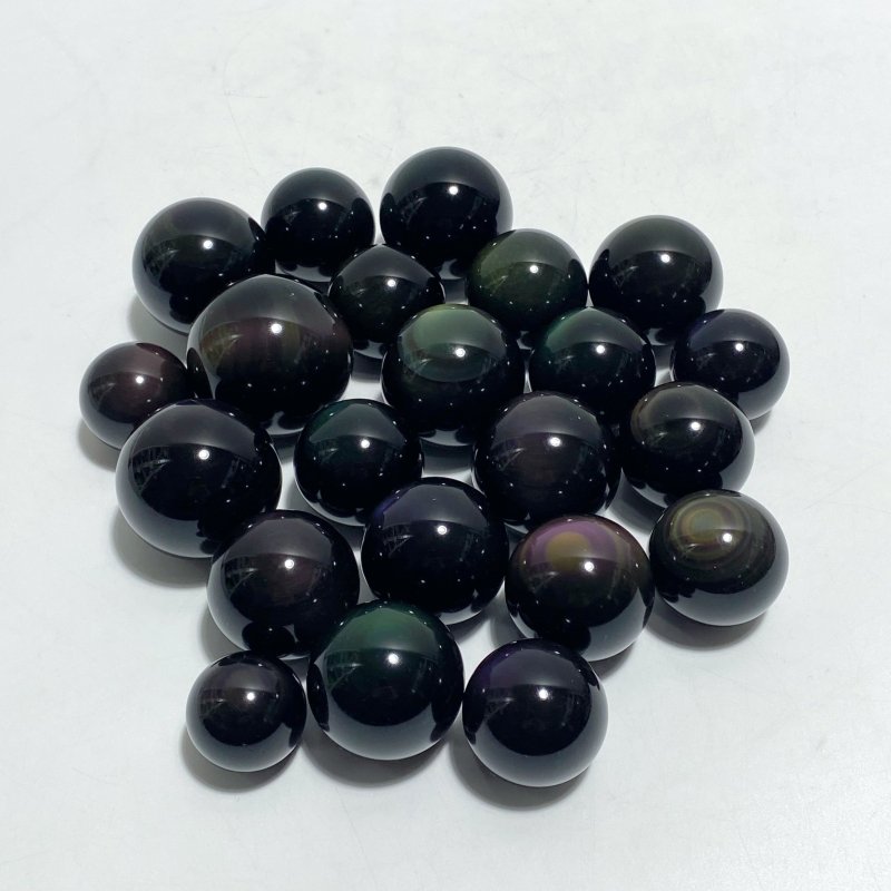Rainbow Cat Eye Obsidian Sphere Ball Wholesale - Wholesale Crystals