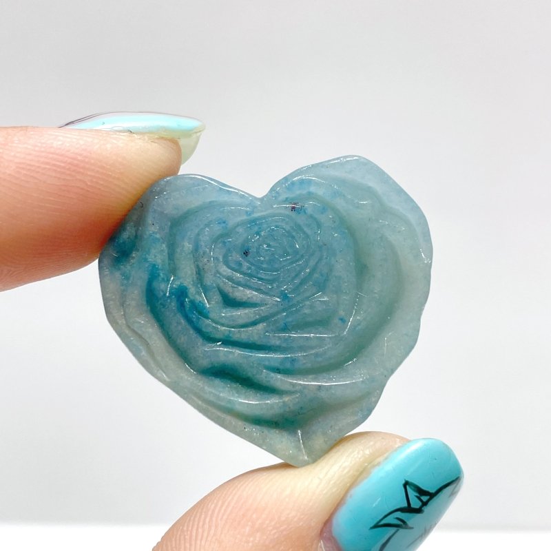 Trolleite Stone Rose Flower Heart Shape Carving Wholesale - Wholesale Crystals
