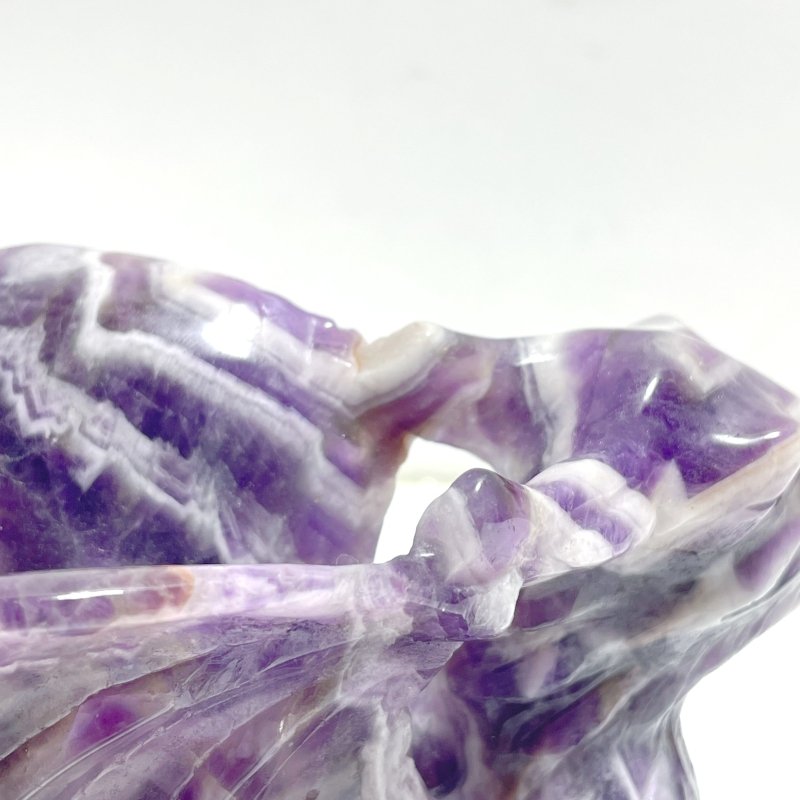 Unique Chevron Amethyst Dragon Castle Carving - Wholesale Crystals
