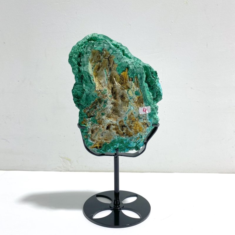 Unique Chrysocolla Mixed Malachite Specimen With Stand - Wholesale Crystals