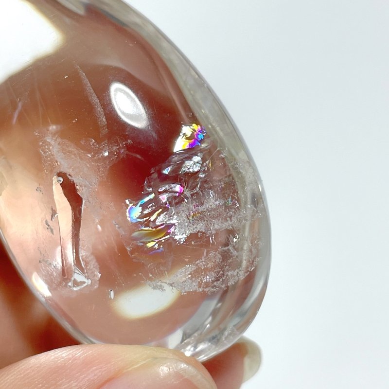 Unique Enhydro Quartz Water Drop Shape Polished Crystal - Wholesale Crystals