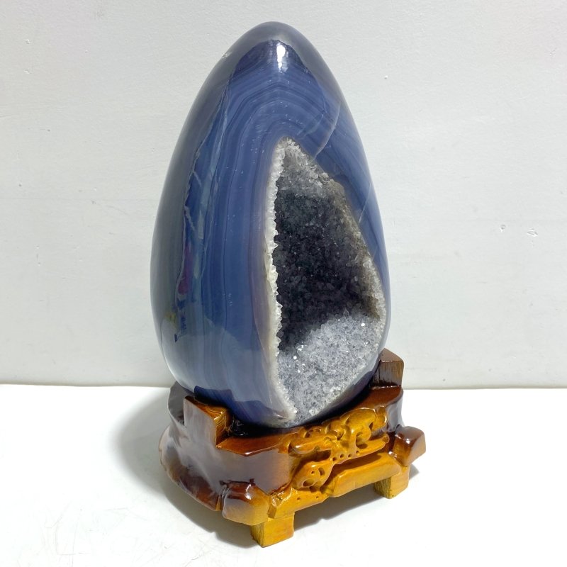 Unique Geode Druzy Agate Dinosaur Egg Home Decor With Stand - Wholesale Crystals