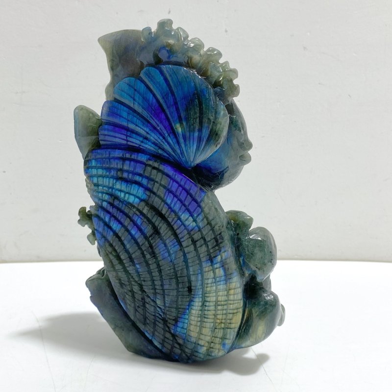 Unique Labradorite Sea Animal Carving (Defect) -Wholesale Crystals