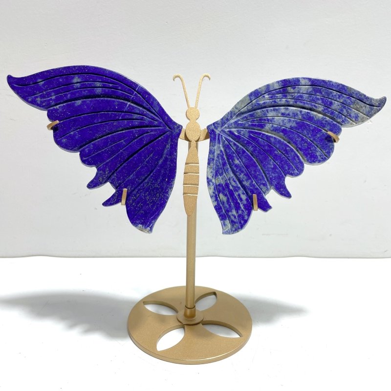 Unique Lapis Lazuli Butterfly Carving With Stand - Wholesale Crystals