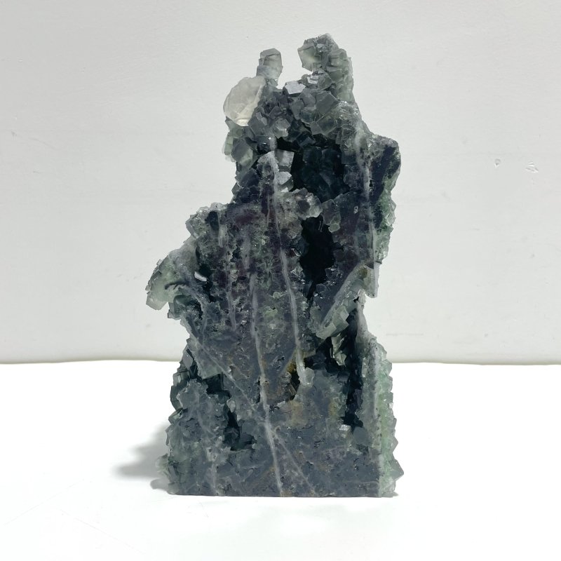 Unique Large Cutting Fluorite Mineral Geode Cubes Specimen Tower - Wholesale Crystals