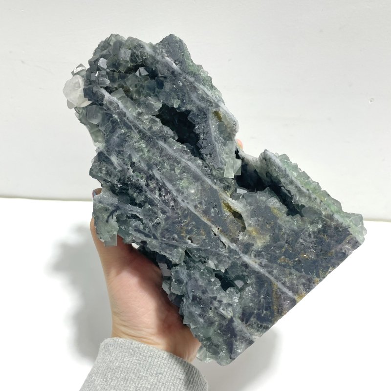 Unique Large Cutting Fluorite Mineral Geode Cubes Specimen Tower - Wholesale Crystals