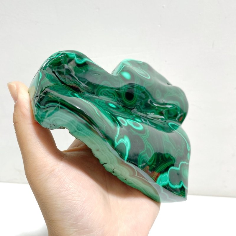 Unique Malachite Heart With Stand - Wholesale Crystals