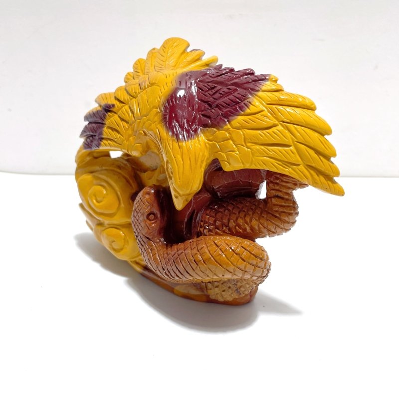 Unique Mookaite Eagle&Snake Carving - Wholesale Crystals