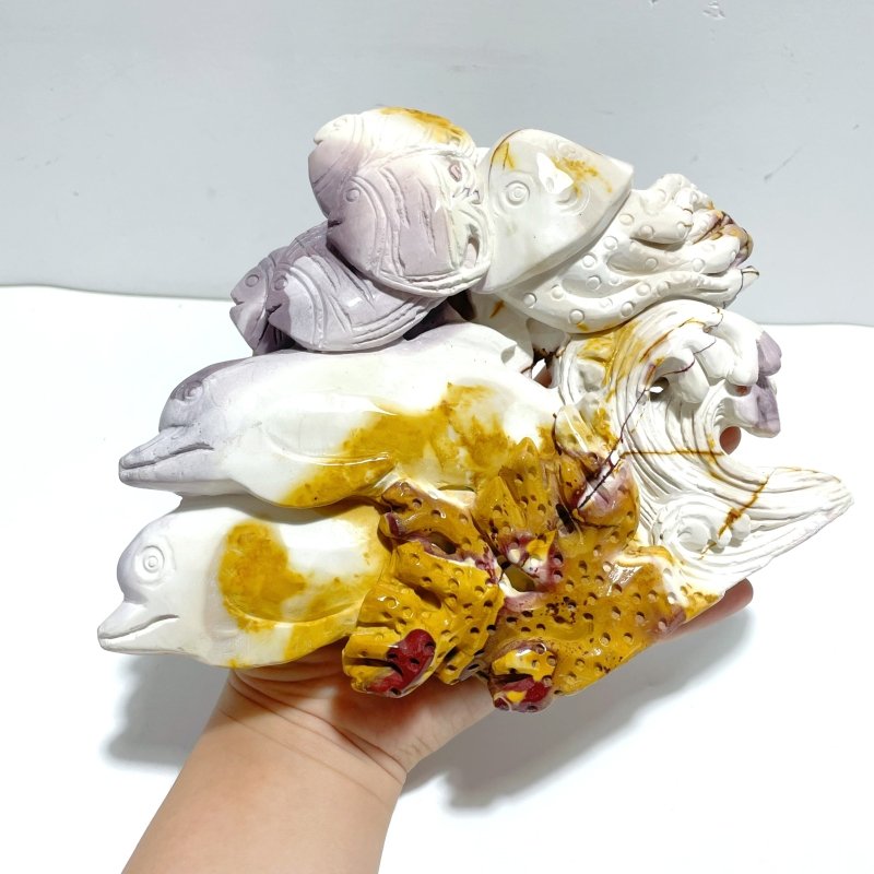 Unique Mookaite Sea Animals Carving - Wholesale Crystals