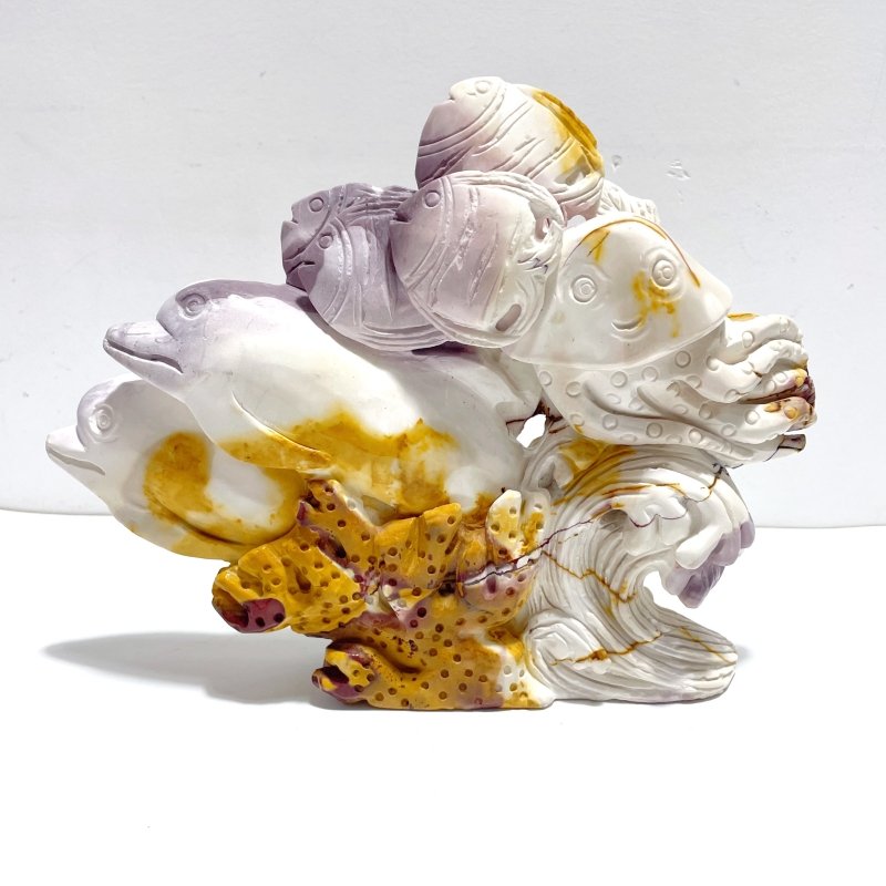 Unique Mookaite Sea Animals Carving - Wholesale Crystals