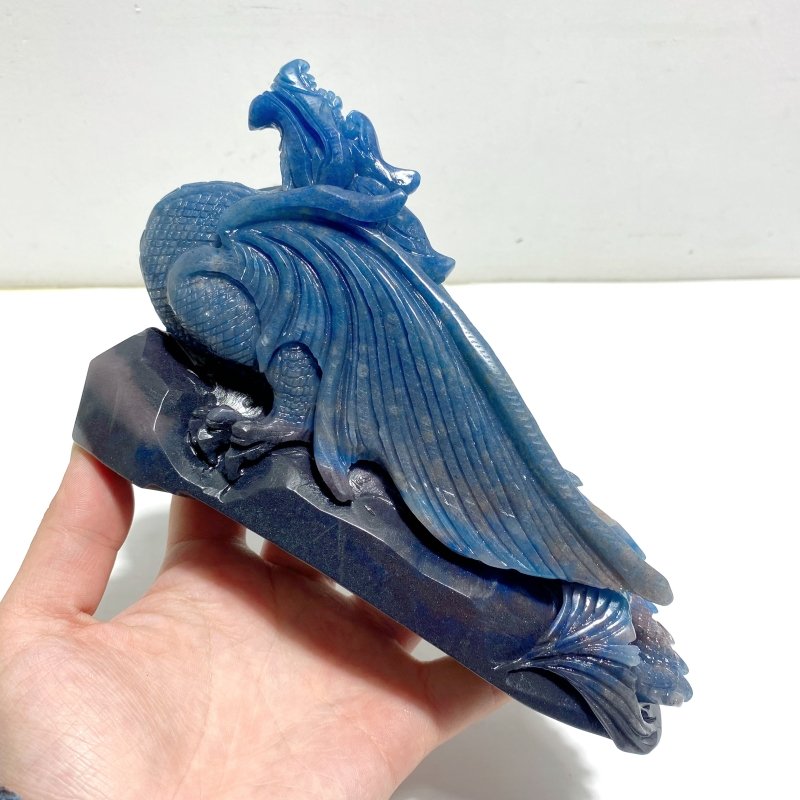 Unique Trolleite Stone Flying Dragon Carving 12 - Wholesale Crystals