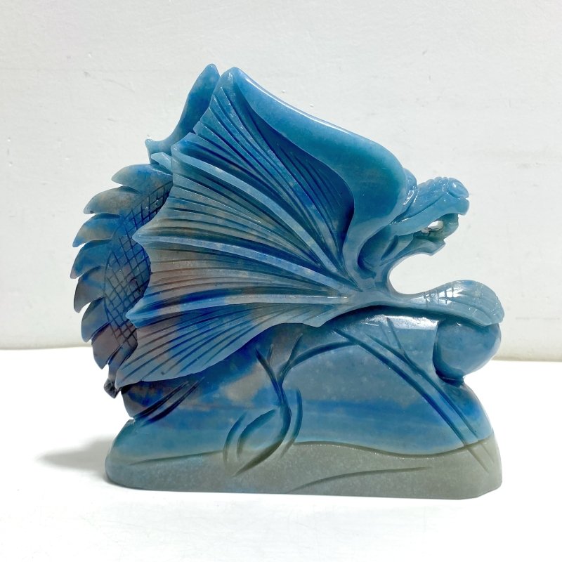 Unique Trolleite Stone Flying Dragon Carving 8 - Wholesale Crystals
