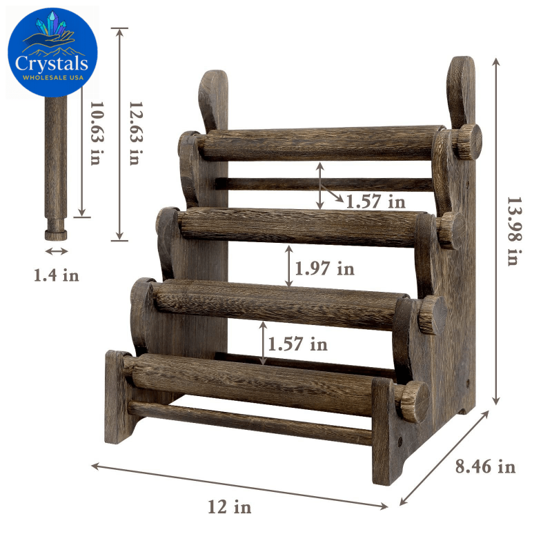 Wooden Crystal Bracelet Stands 8 - Wholesale Crystals