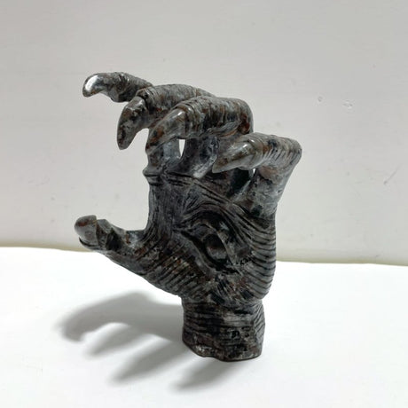 Yooperlite Stone Witchcore Demon Hand Carving - Wholesale Crystals