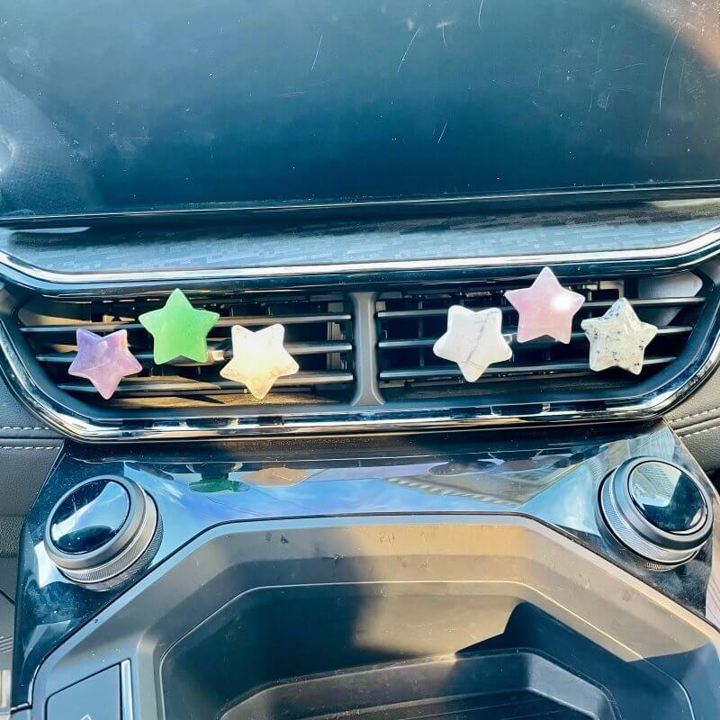 12 Types Crystal Car Air Vent Clips Star Crystal Wholesale Car Accessories -Wholesale Crystals