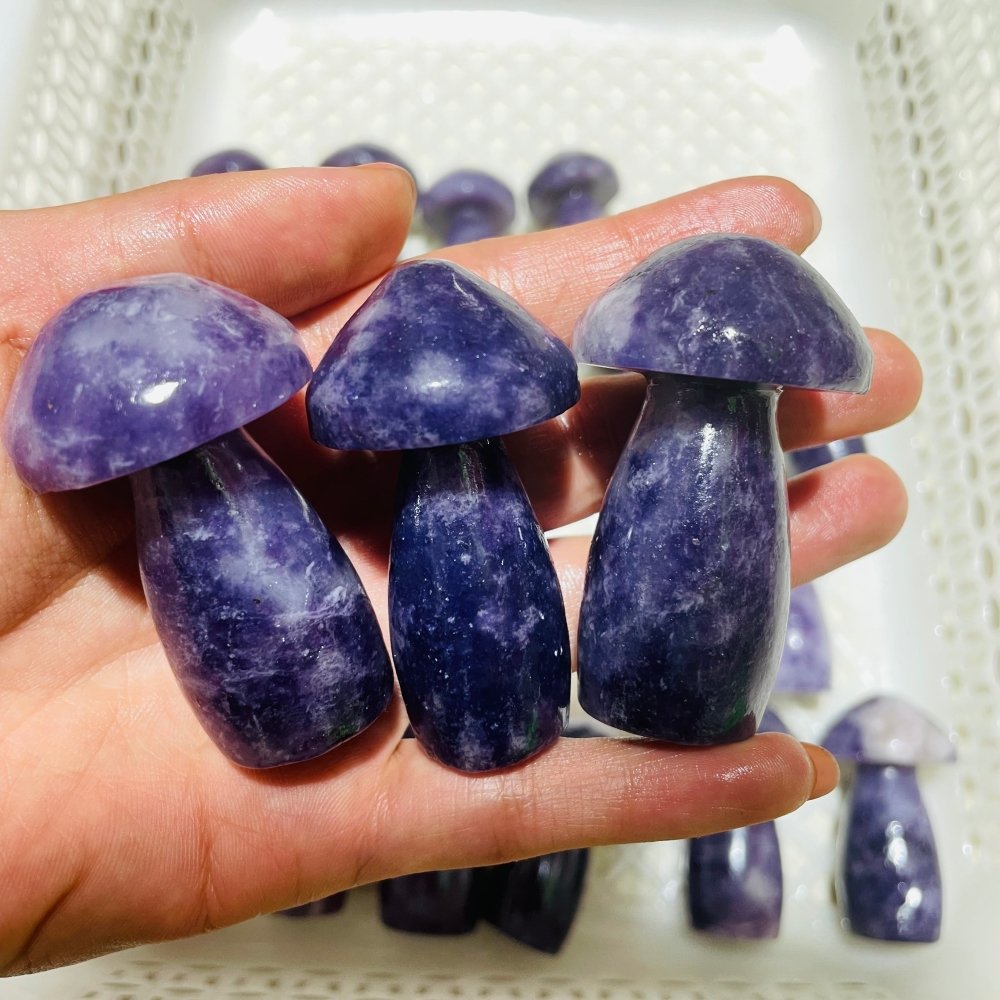 22 Pieces Lepidolite Mushrooms -Wholesale Crystals