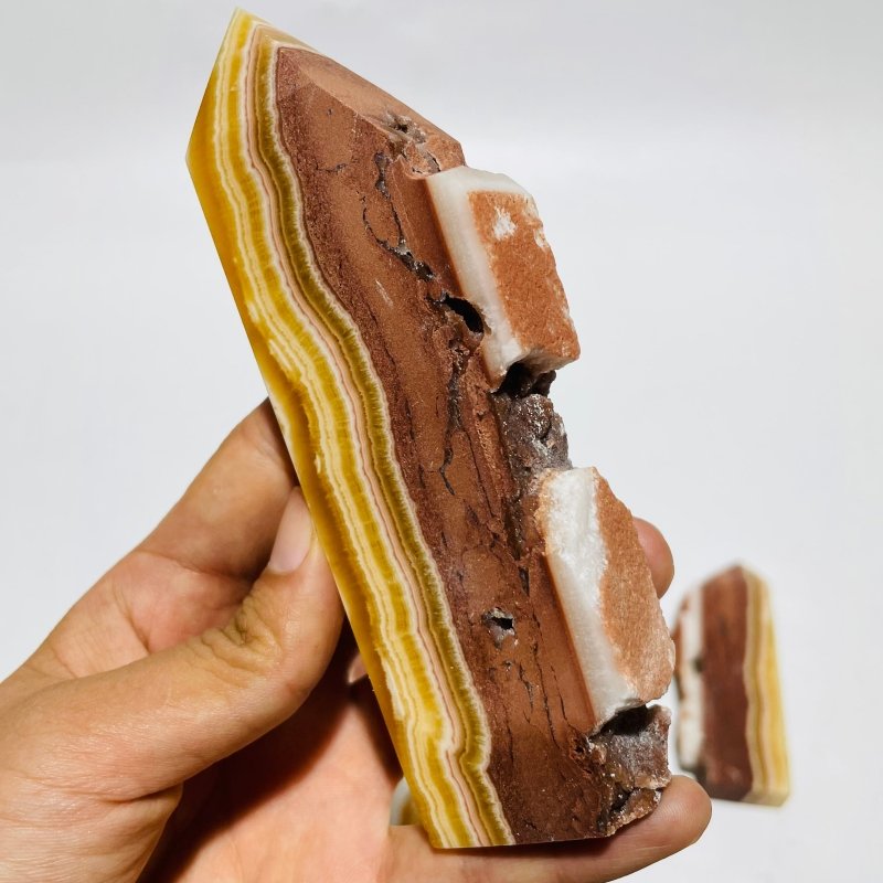 11 Pieces Large Yellow Calcite Points -Wholesale Crystals