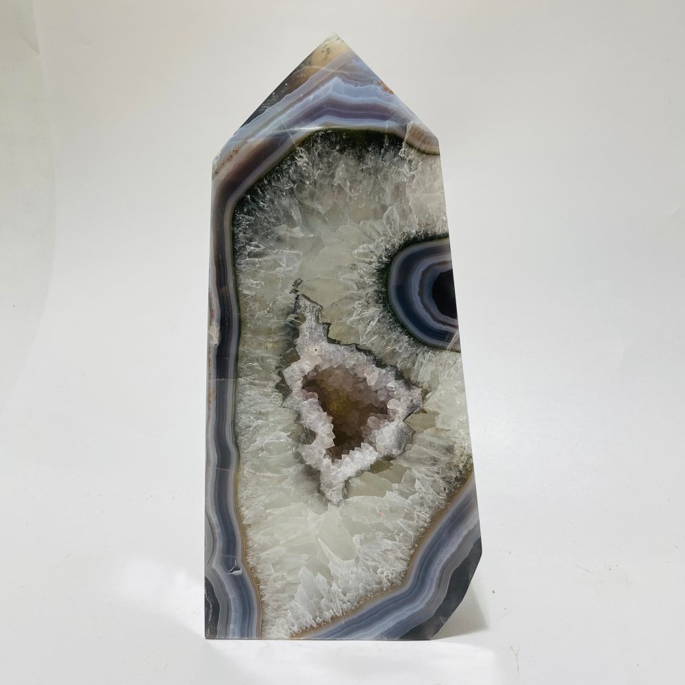3 Pieces Beautiful Large Geode Agate Tower -Wholesale Crystals