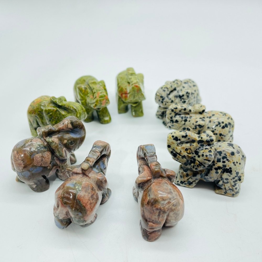 3 Types Elephant Crystals Carving Wholesale -Wholesale Crystals