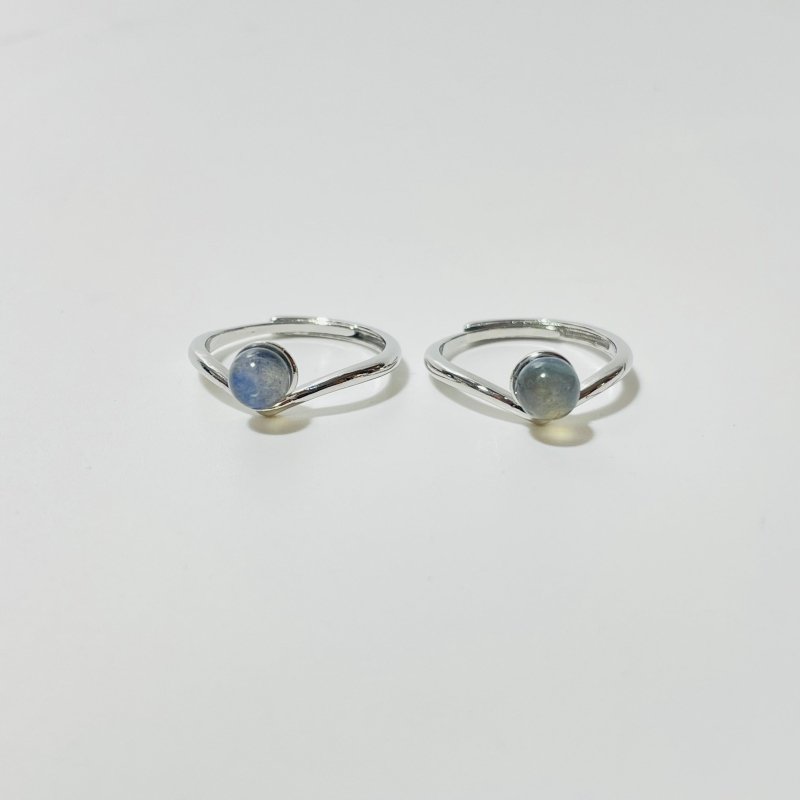 3 Types Labradorite Ring Moon Cat Crown Shape - Wholesale Crystals