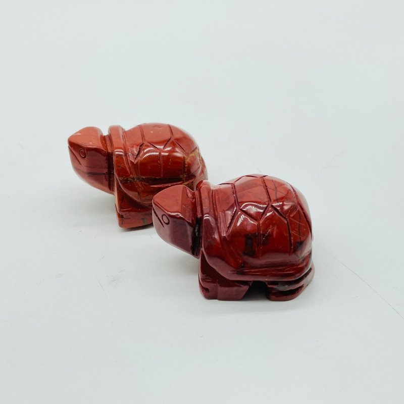 3 Types Turtle Carving Animals Wholesale Red Obsidian Moss Agate -Wholesale Crystals