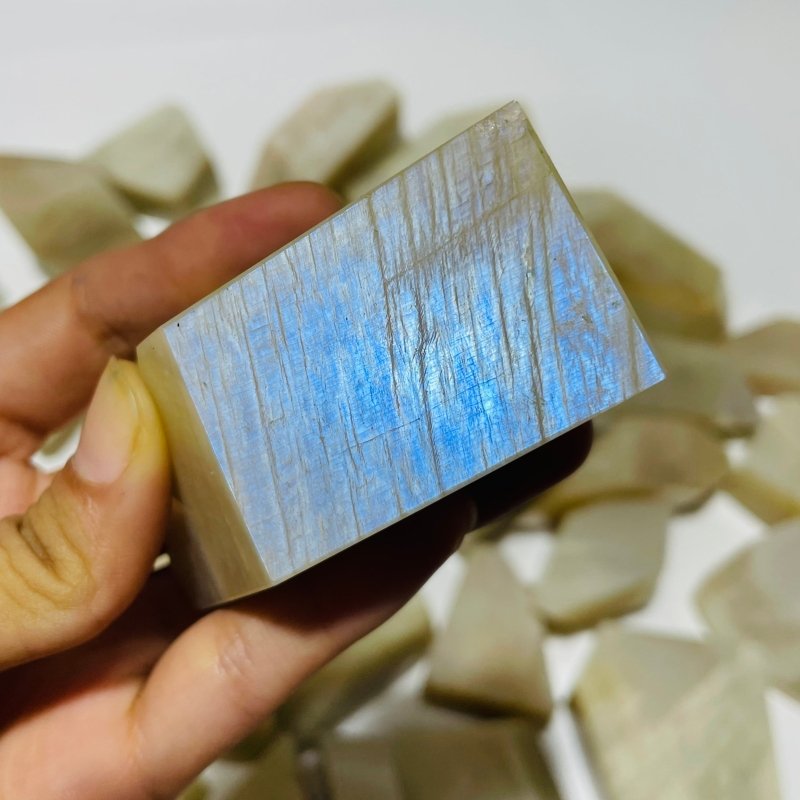 33 Pieces Large Blue Moonstone Free Form -Wholesale Crystals