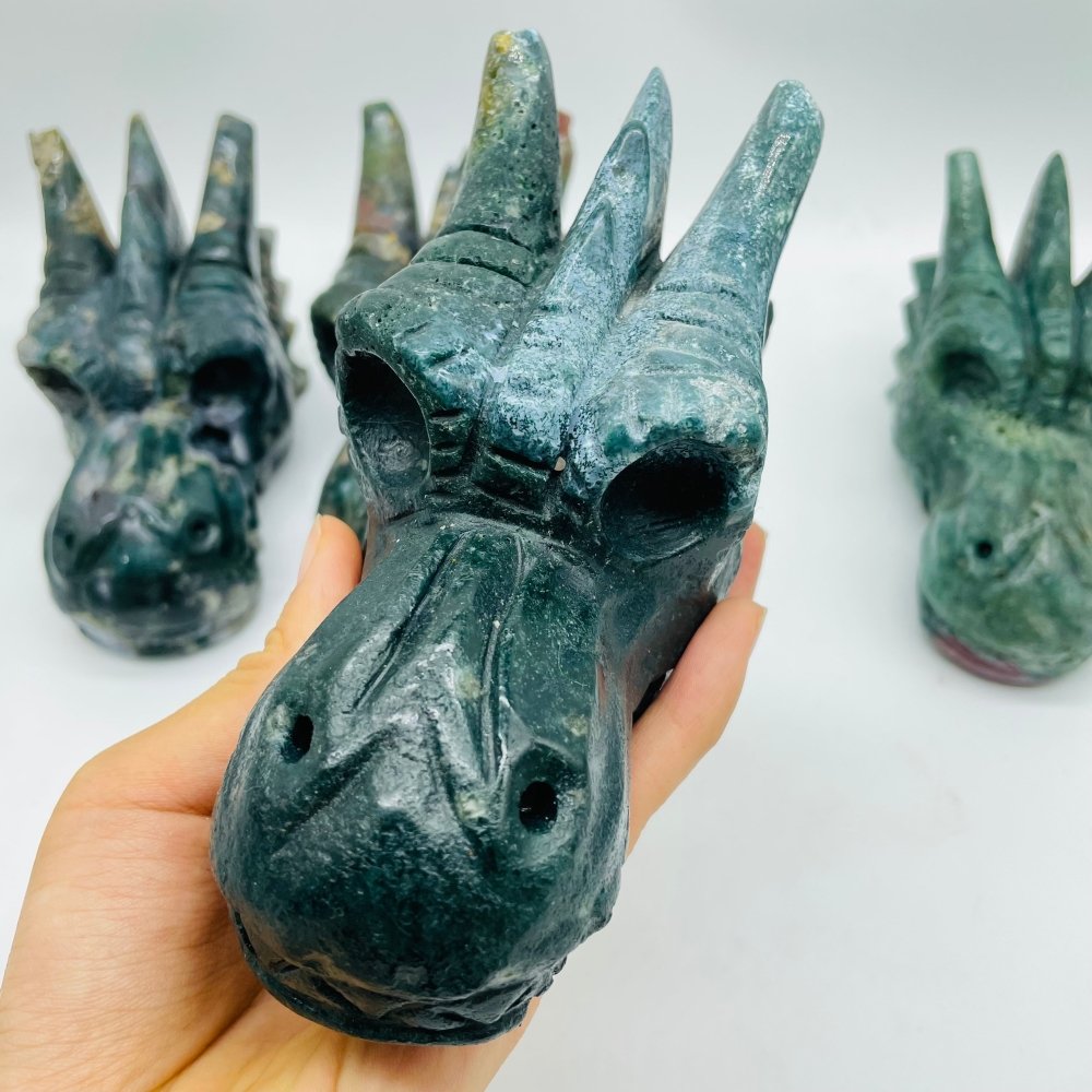 4 Pieces Beautiful Ocean Jasper Dragon Head -Wholesale Crystals