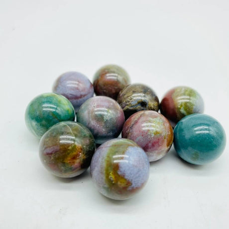 4 Types Mini Ball Spheres Wholesale Green Aventurine & Labradorite Ocean Jasper -Wholesale Crystals