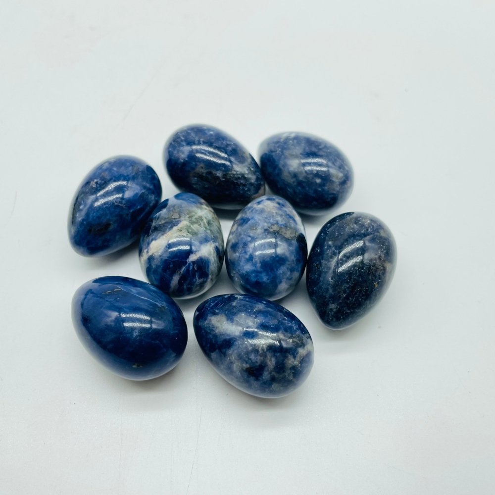4 Types Mini Crystal Egg Moss Agate Kambaba Sodalite Lepidolite Wholesale -Wholesale Crystals