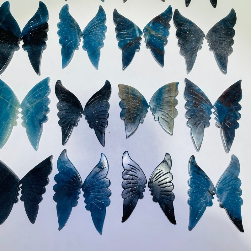 42 Pairs Trolleite Butterfly Carving (A4BTF) - Wholesale Crystals
