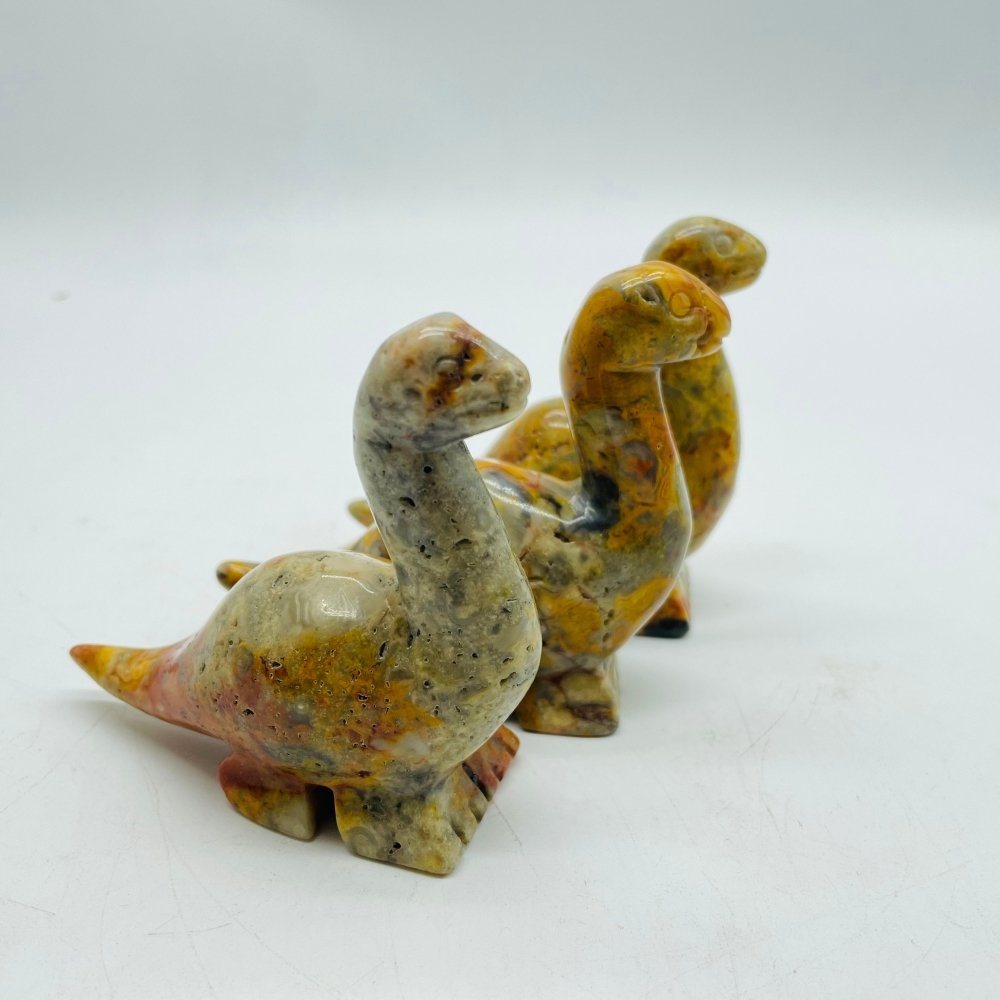 5 Types Dinosaur Chevron Amethyst & Moss Agate Carving Animals Wholesale -Wholesale Crystals