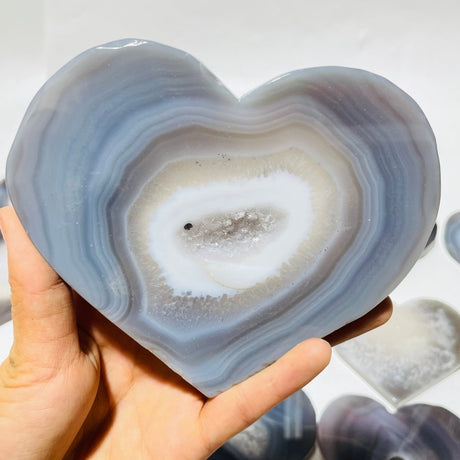 23 Pieces High Quality Large Geode Druzy Agate Heart -Wholesale Crystals