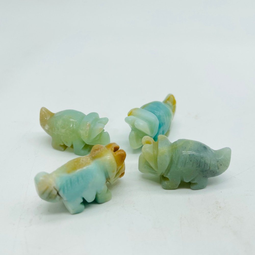 5Types Mini Three Horns Dinosaur Carving Wholesale -Wholesale Crystals
