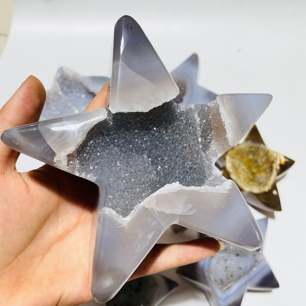 8 Pieces Druzy Agate Geode Star -Wholesale Crystals