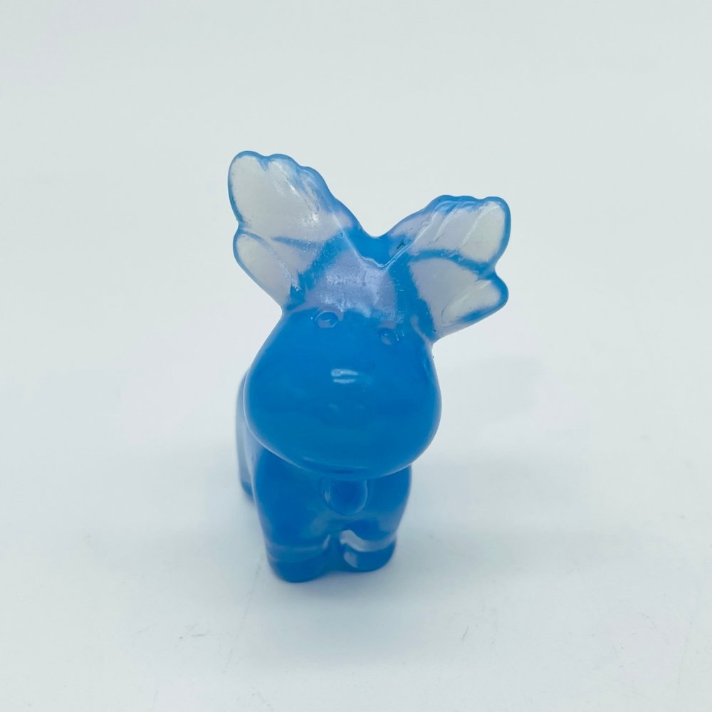 8Types Christmas Moose Carving Crystal Wholesale Lepidolite Pyrite -Wholesale Crystals