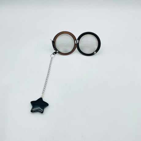 9 Types Crystal Star 304 Stainless Steel Tea Leak Proof Mesh Filter With Chain - Wholesale Crystals