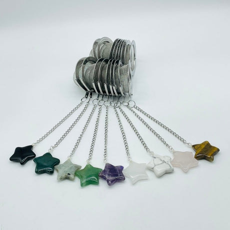 9 Types Crystal Star 304 Stainless Steel Tea Leak Proof Mesh Filter With Chain - Wholesale Crystals