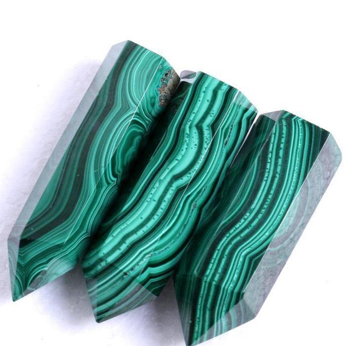 Malachite points -Wholesale Crystals